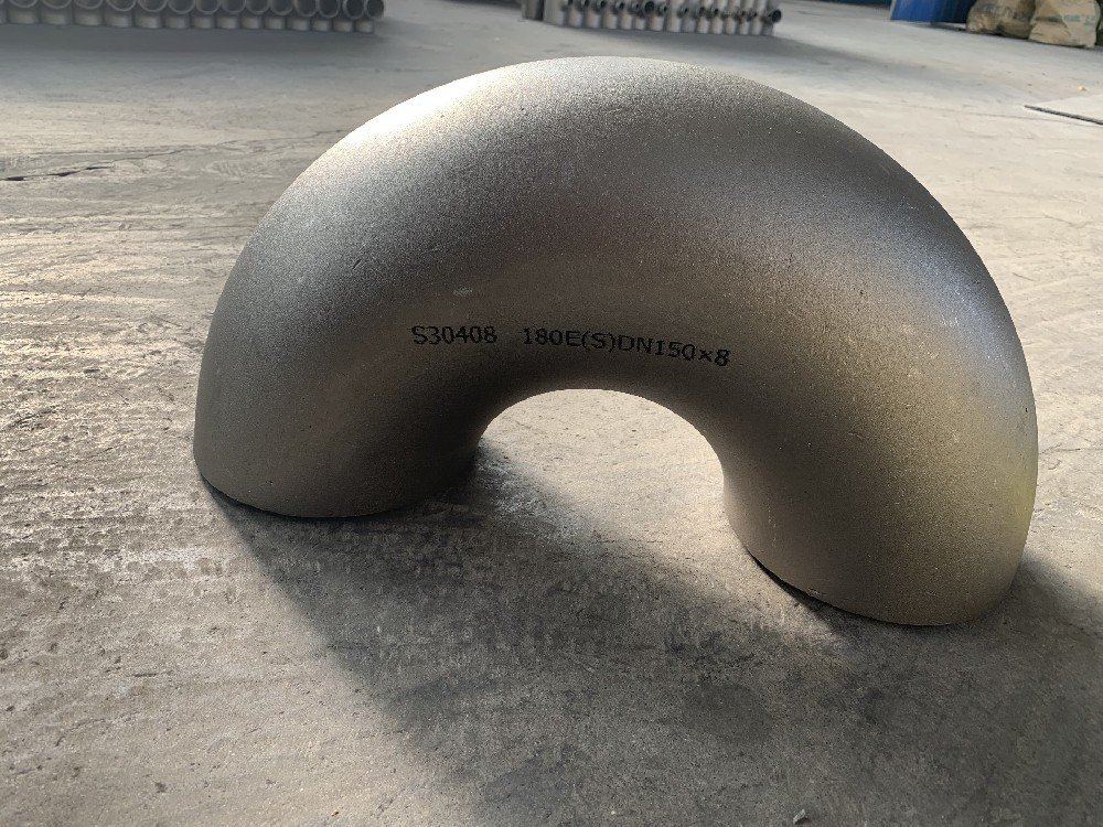 Stainless steel 180° elbow