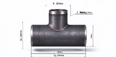 Steel Welded Reducing Tee — Welded Construction, Dimensions and Supply Notes